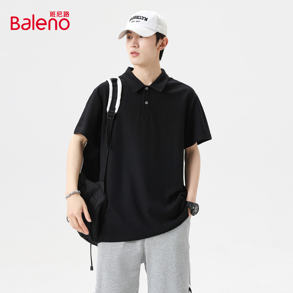 班尼路t恤男热销亲肤简约风男装休闲polo衫百搭宽松舒适翻领短袖J 班尼路t恤男热销亲肤简约风男装休闲polo衫百搭宽松舒适翻领短袖J