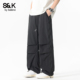 班尼路SK工装 男YS 宽松抽绳束脚户外长裤 风多口袋休闲裤 男2026春季