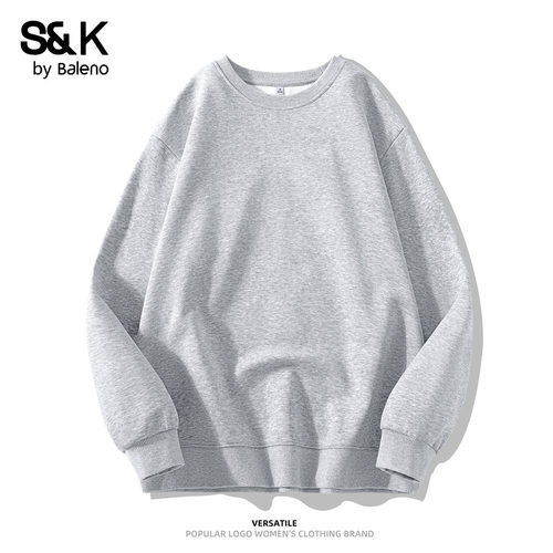 灰色无帽卫衣外套女款内搭上衣