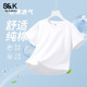 班尼路S&K系列白色显瘦纯棉短袖 上衣H 透气短款 T恤女2026夏季 新款