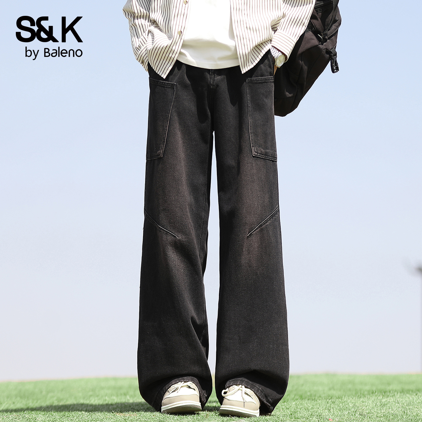 班尼路美式弯刀牛仔裤男春秋新款