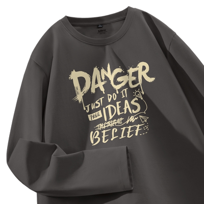 班尼路纯棉重磅长袖t恤男款春季