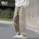 潮流工装 秋季 休闲裤 班尼路SK美式 男士 2025新款 宽松直筒长裤 子男YS