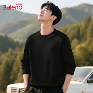 t恤男磨毛保暖秋衣男士 班尼路打底衫 加绒长袖 秋冬季 内搭内衣A 男款