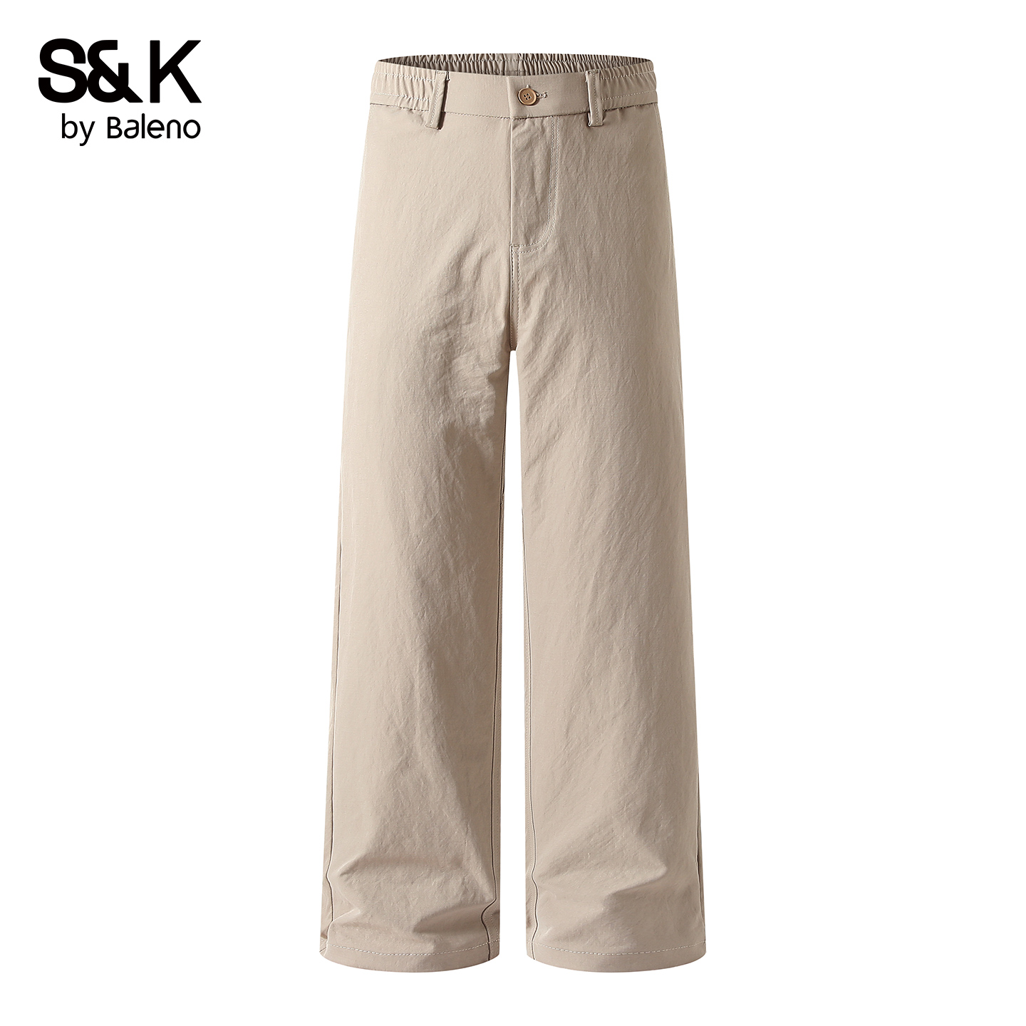 班尼路秋冬厚款宽松直筒休闲裤男