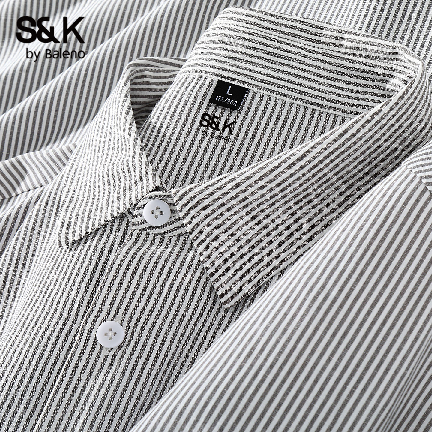 班尼路S&K长袖衬衫男高级感2025年秋季衬衣牛津纺休闲外套男款LF