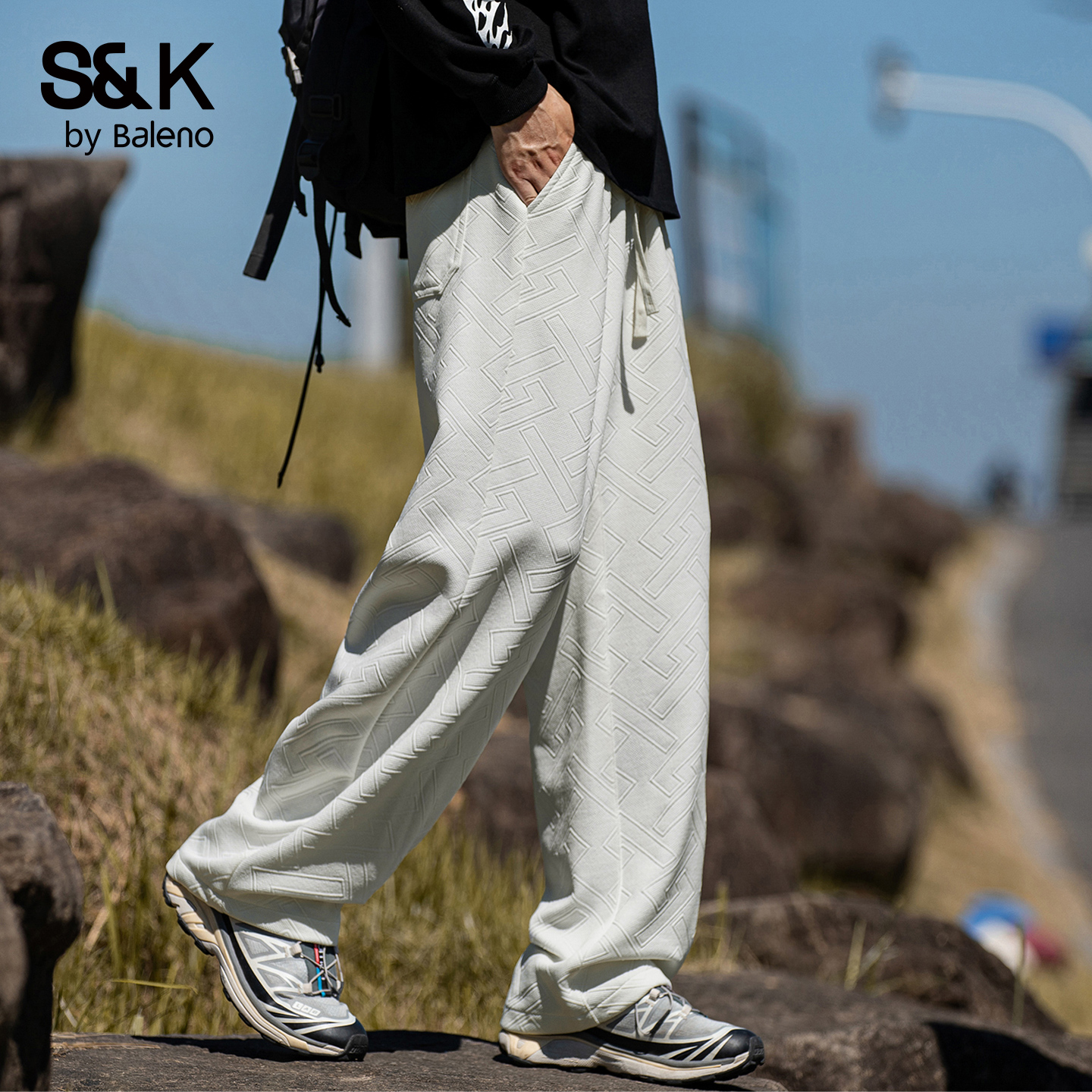 班尼路秋季新款宽松运动休闲裤男