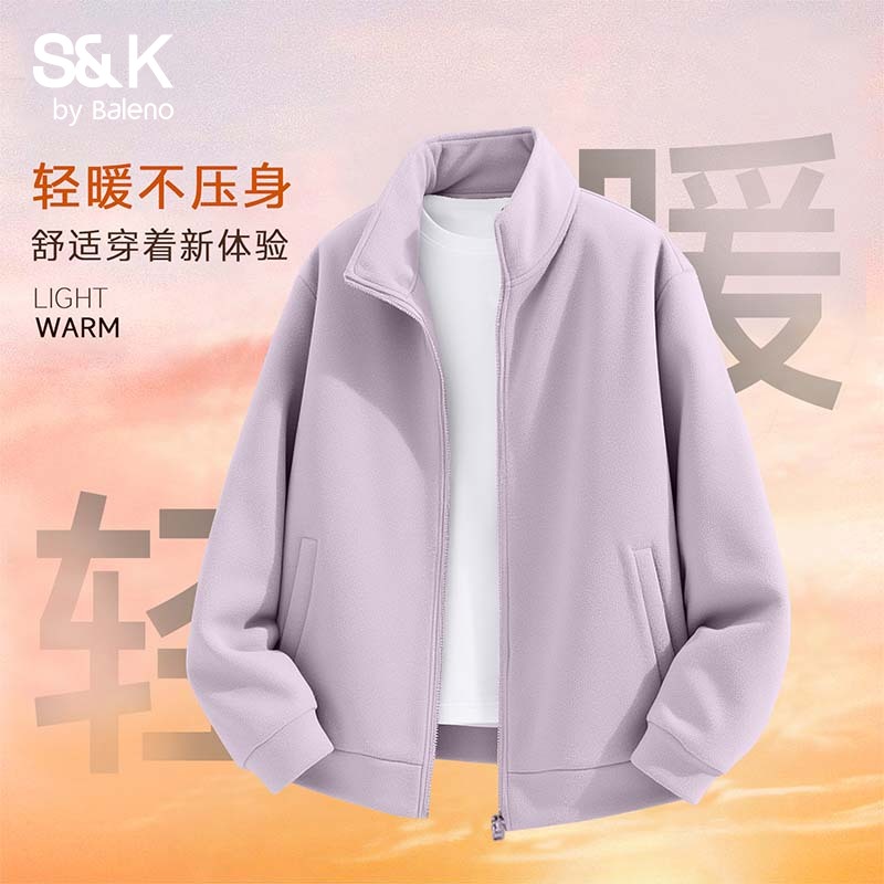 班尼路奥粒绒外套女加绒保暖上衣