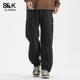高街阔腿工装 冲锋裤 长裤 休闲百搭裤 男YS 班尼路SK夏季 子休闲裤 美式