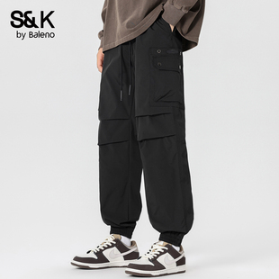 款 束脚长裤 宽松户外夏季 班尼路SK工装 裤 男2026新款 工装 风休闲裤