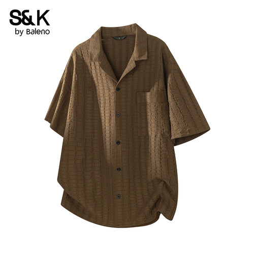 班尼路SK系列夏季男士短袖衬衫