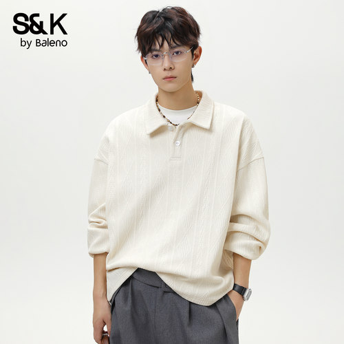 班尼路SKpolo领卫衣男士春季新款