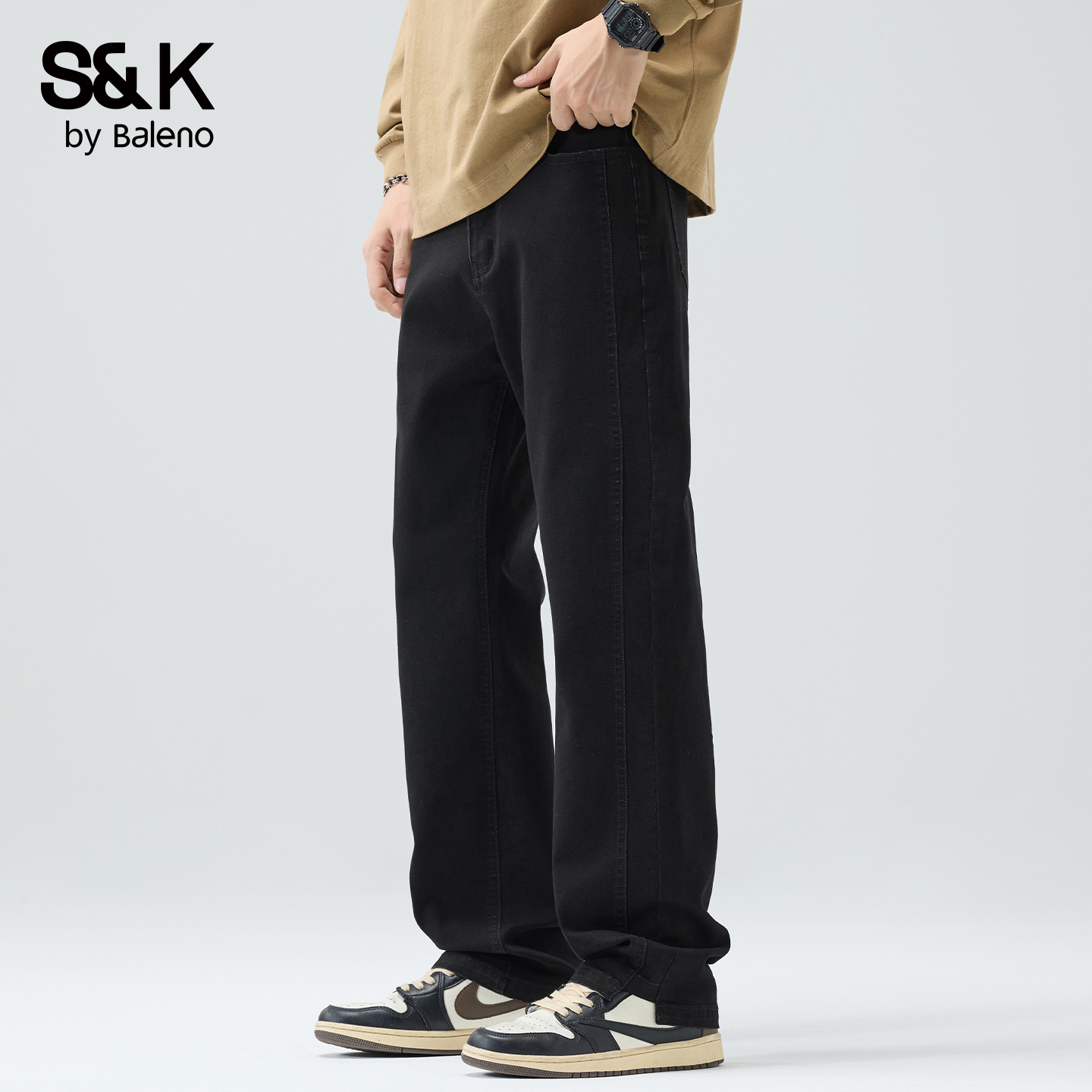 班尼路SK直筒牛仔裤男士2025秋季