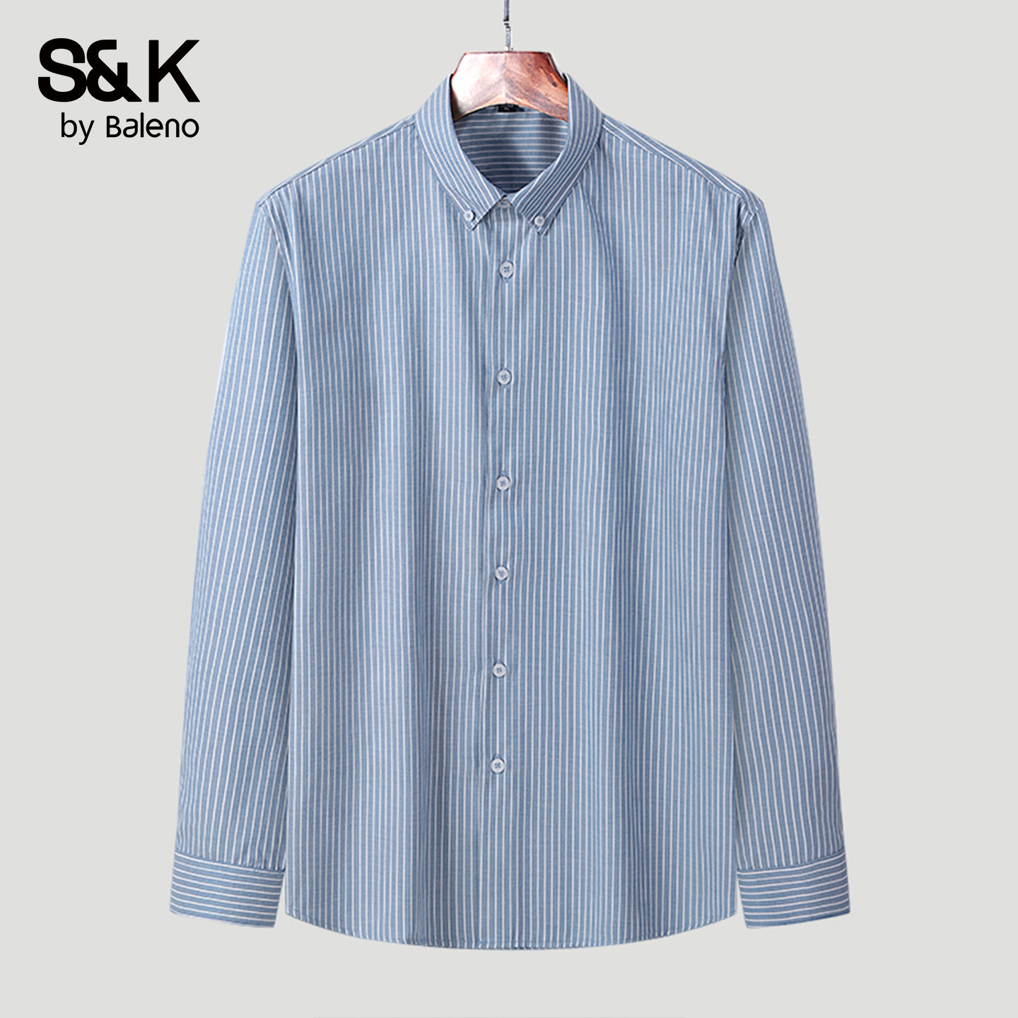 班尼路SK条纹春秋季复古衬衫男士新款日系宽松休闲百搭长袖衬衣YS,男装,衬衫,淘宝优惠券,粉丝福利购,淘宝优惠卷