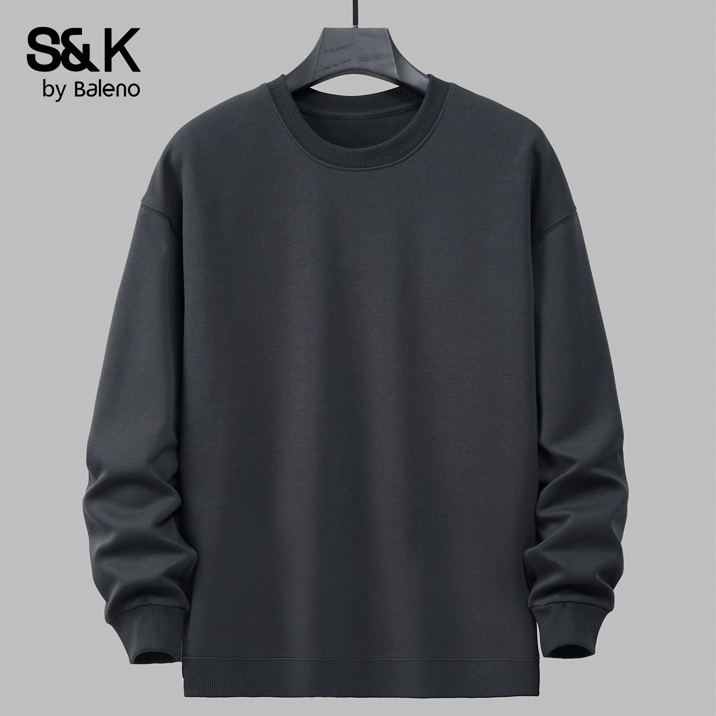 班尼路秋季新款休闲宽松纯色卫衣