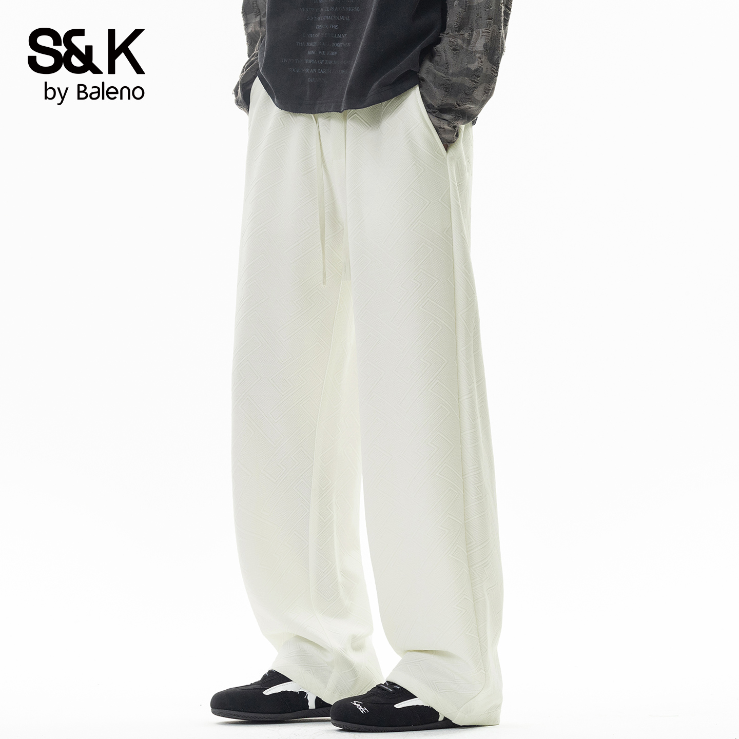 班尼路秋季新款宽松运动休闲裤男