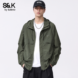 班尼路SK户外运动凉感防晒衣男生春夏季 外套YS 防紫外线防晒服薄款