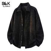 班尼路S&K系列秋冬季 美式 复古翻领夹克男宽松休闲百搭潮流外套YS