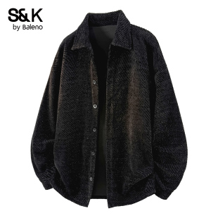 班尼路S&K系列春夏季 复古翻领夹克男宽松休闲百搭潮流外套YS 美式