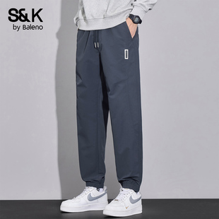 宽松百搭运动裤 班尼路SK休闲裤 潮牌哈伦束脚裤 2026春夏新款 男士