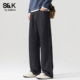 宽松垂感休闲潮流长裤 班尼路SK美式 春季 款 复古风直筒牛仔裤 男士