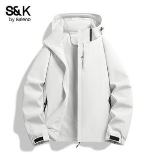 班尼路SK户外运动风连帽夹克男春季 防风防水外套上衣男YS 2026新款