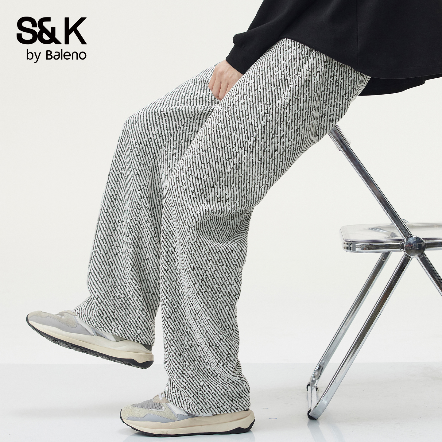 班尼路秋季新款宽松运动休闲裤男