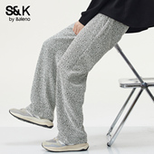 男2025秋季 新款 宽松直筒阔腿时尚 班尼路SK运动休闲裤 潮流裤 子男YS