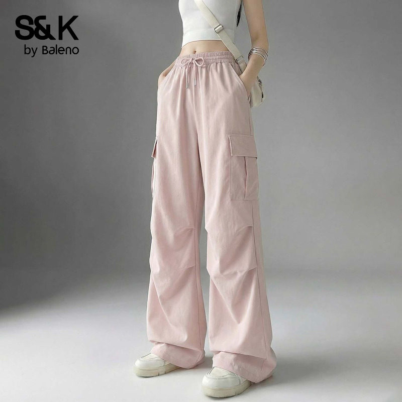 班尼路S&K系列凉感休闲宽松阔腿裤女2026春夏新款高腰显瘦工装裤H,女装/女士精品,休闲裤,淘宝优惠券,粉丝福利购,淘宝优惠卷