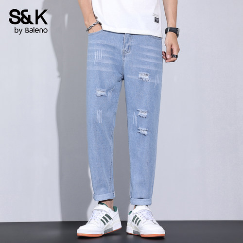 班尼路SK2026新款春夏男士牛仔裤