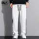 班尼路SK2025新款 子YS 潮牌百搭休闲长裤 宽松直筒运动卫裤 男秋冬季