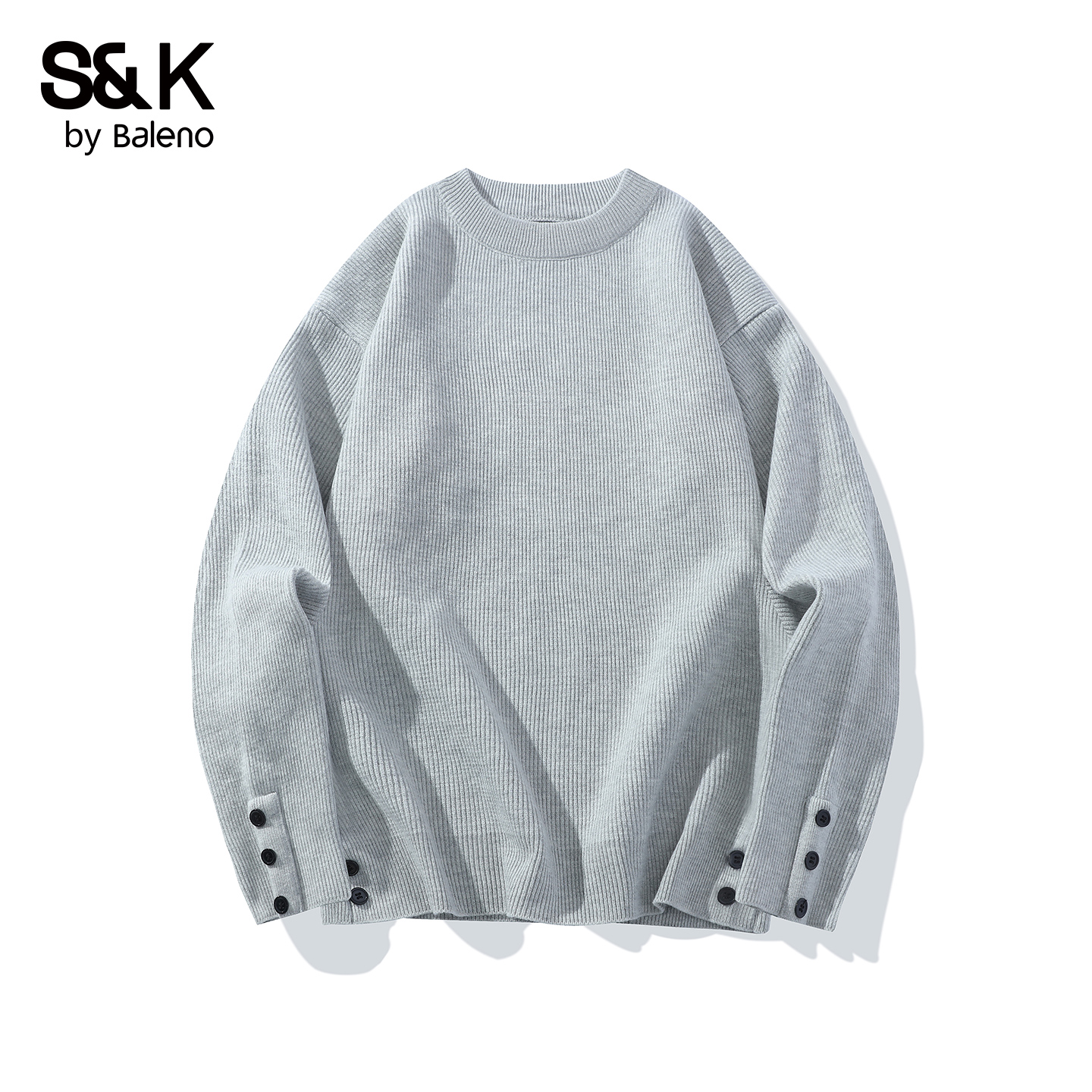 班尼路SK秋冬季潮流纽扣毛衣男