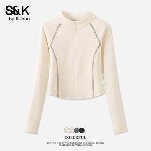 高级感保暖内搭上衣长袖 新款 T恤N 女2025秋季 班尼路S&K系列打底衫