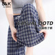 班尼路S&K系列格子阔腿裤 轻薄透气慵懒风直筒裤 女款 2026春夏新款