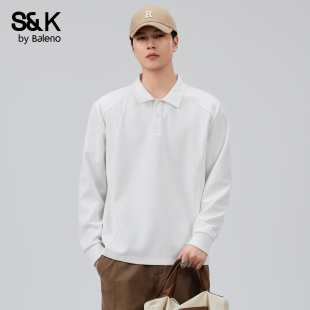 翻领Polo衫 百搭休闲宽松上衣男款 男士 新款 2025秋季 班尼路SK长袖