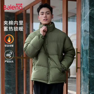 加厚保暖连帽棉衣冬装 班尼路棉服男款 男装 冬季 夹克外套LF 2025新款