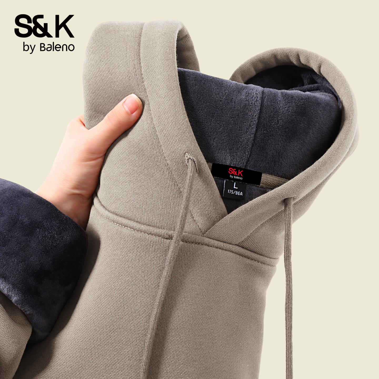 班尼路S&K重磅卫衣男冬季加绒