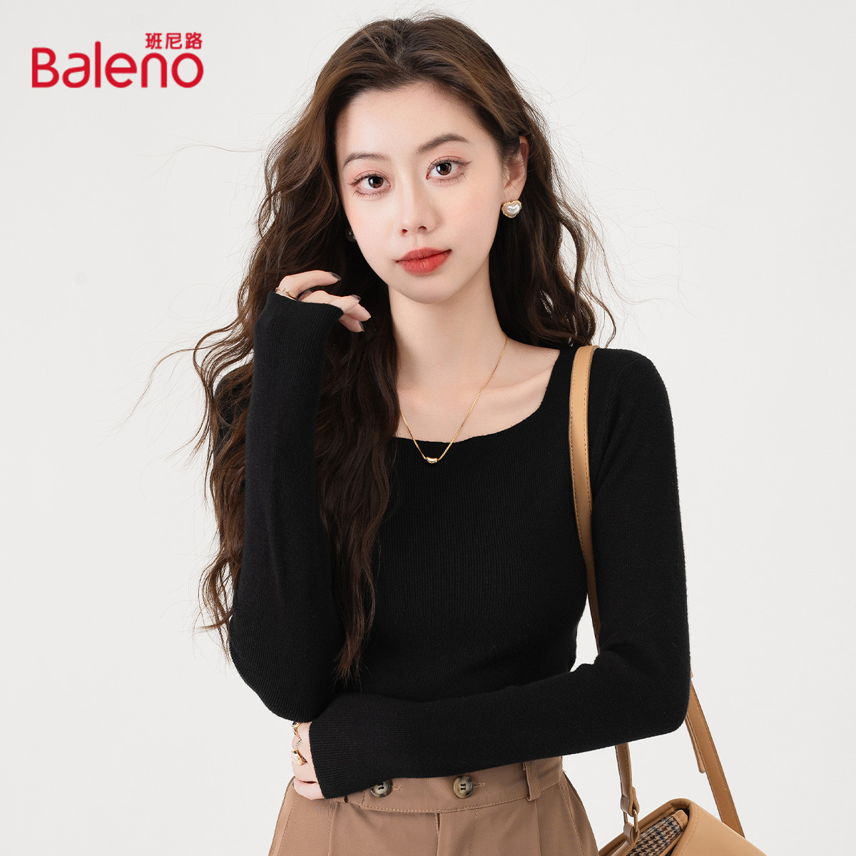 班尼路长袖温柔打底衫体恤