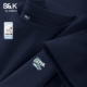 潮流上衣纯棉短袖 班尼路S&K藏青色打底衫 t恤男A 新款 美式 男款 春季