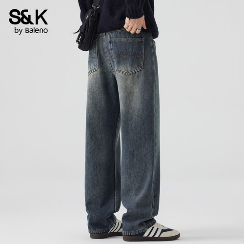 班尼路SK2026新款春夏男士牛仔裤