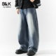 潮流水洗休闲长裤 班尼路SK牛仔裤 子YS 新款 百搭直筒时尚 男士 秋冬季
