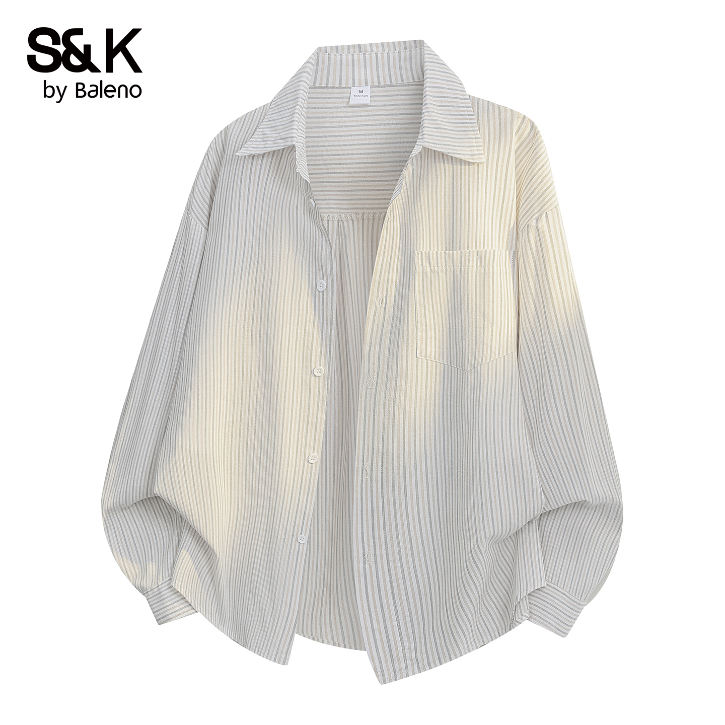 班尼路秋季新款条纹衬衫男士外套