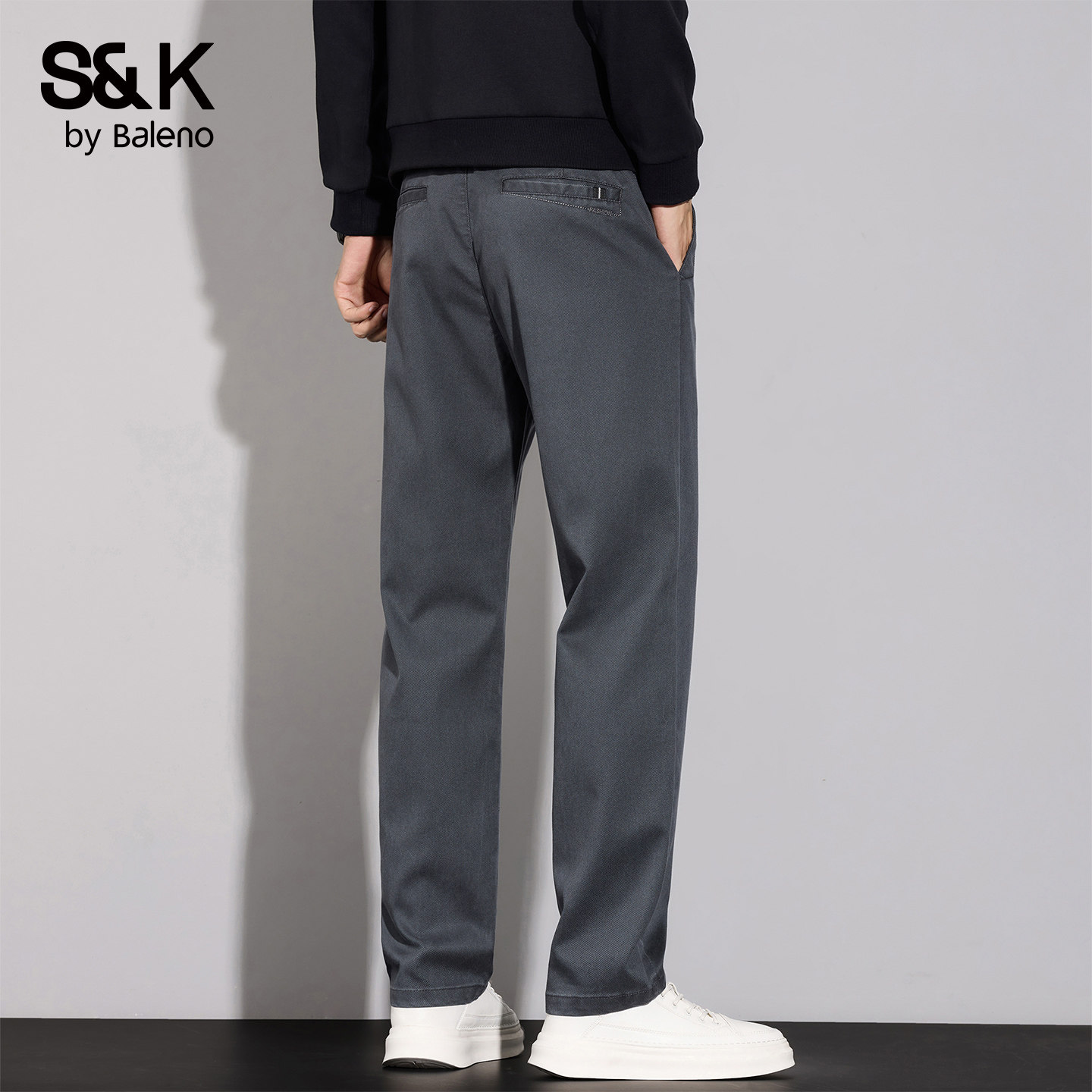 班尼路SK直筒秋冬季宽松休闲裤男