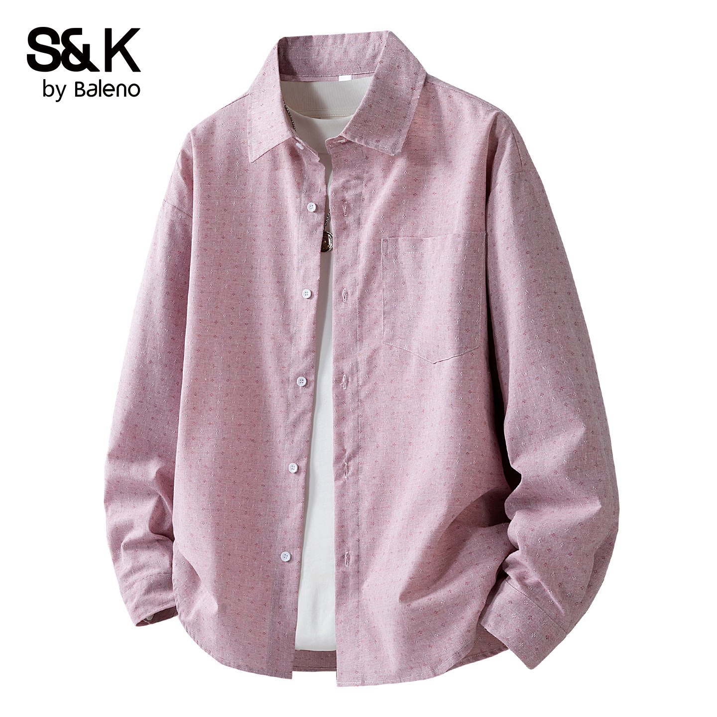 班尼路SK韩系长袖衬衫男2025春秋