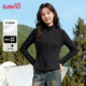 春短款 班尼路黑色立领修身 外套女2026新款 收腰瑜伽运动卫衣上衣M