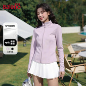 小个子短款 班尼路黑色修身 外套女春夏新款 收腰显瘦亲肤立领上衣M