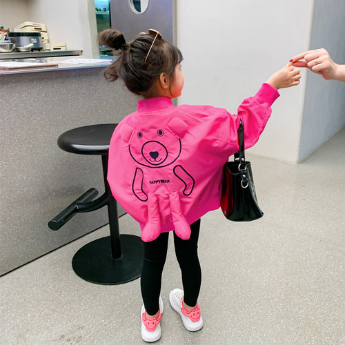 女童棒球服宝宝洋气秋季儿童装秋装小童初秋2022新款春秋运动外套