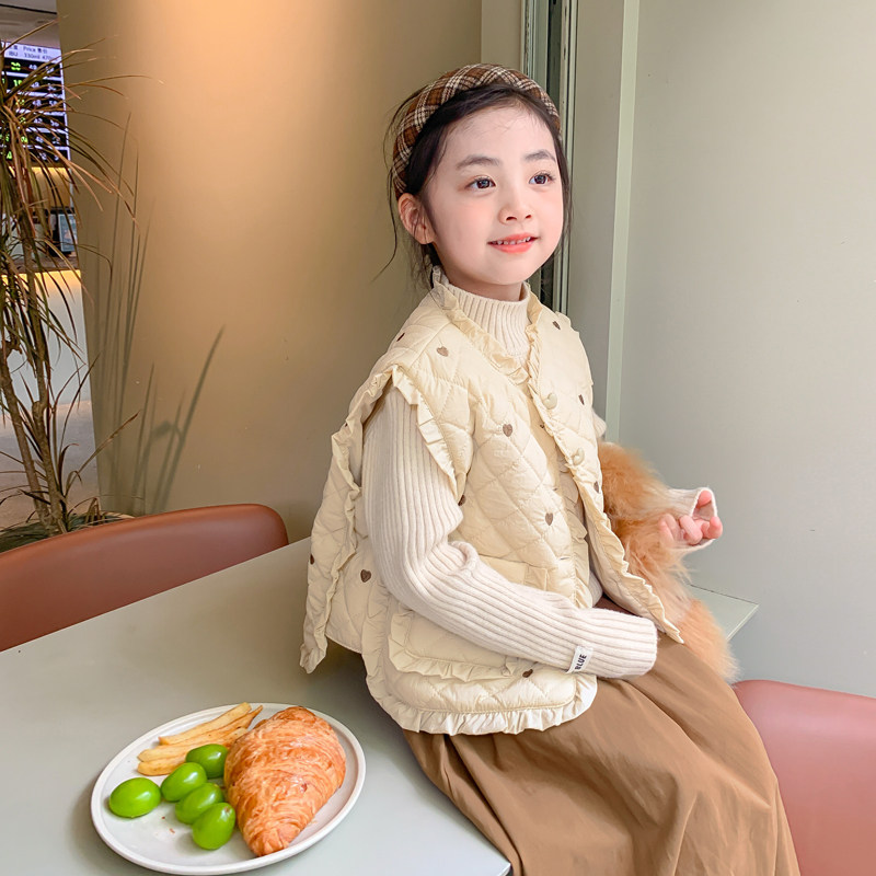 女童马甲秋装外穿洋气2026新款儿童马夹秋冬外套宝宝背心韩版童装
