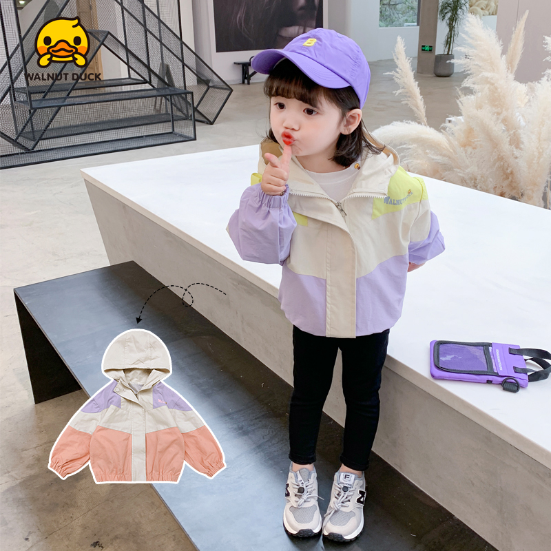 女童外套春秋款童装儿童冲锋衣