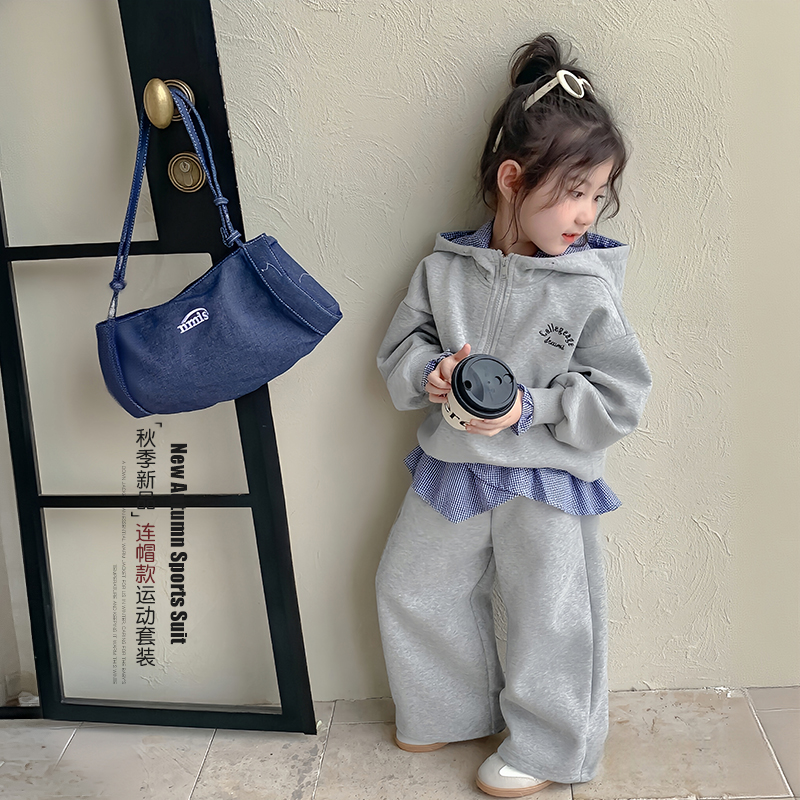 女童套装秋装儿童运动裤子两件套